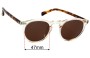 Sunglass Fix Ersatzgläser für Oscar Wylee Harris - 47mm Wide 