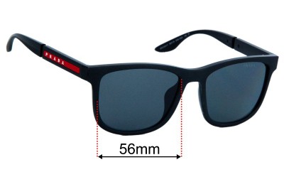Prada SPS04X-F Replacement Lenses 56mm wide 
