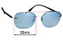 Sunglass Fix Replacement Lenses for Ray Ban RB4280 - 55mm Wide 