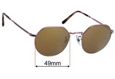 Ray-Ban RB6465 Jack Optics Replacement Lenses 49mm wide 