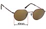 Sunglass Fix Verres de Remplacement pour Ray-Ban RB6465 Jack Optics - 49mm Wide 