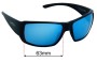 Sunglass Fix Replacement Lenses for Smith Guides Choice XL - 63mm Wide 