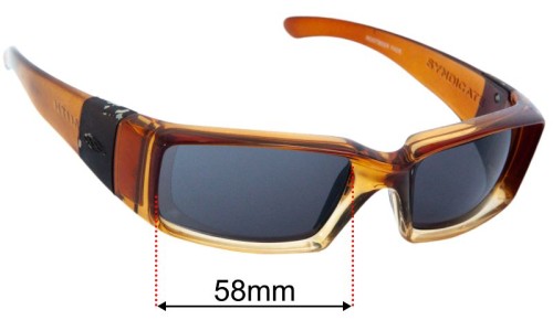 Smith Syndicate Replacement Lenses 58mm wide - Side View 