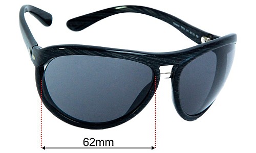 Tom Ford Cameron TF72 Replacement Lenses 62mm wide - Side View 