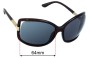 Sunglass Fix Replacement Lenses for Tom Ford Anais TF125 - 64mm Wide 