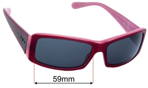 Vogue VO2419-S Replacement Lenses 59mm wide - Side View 
