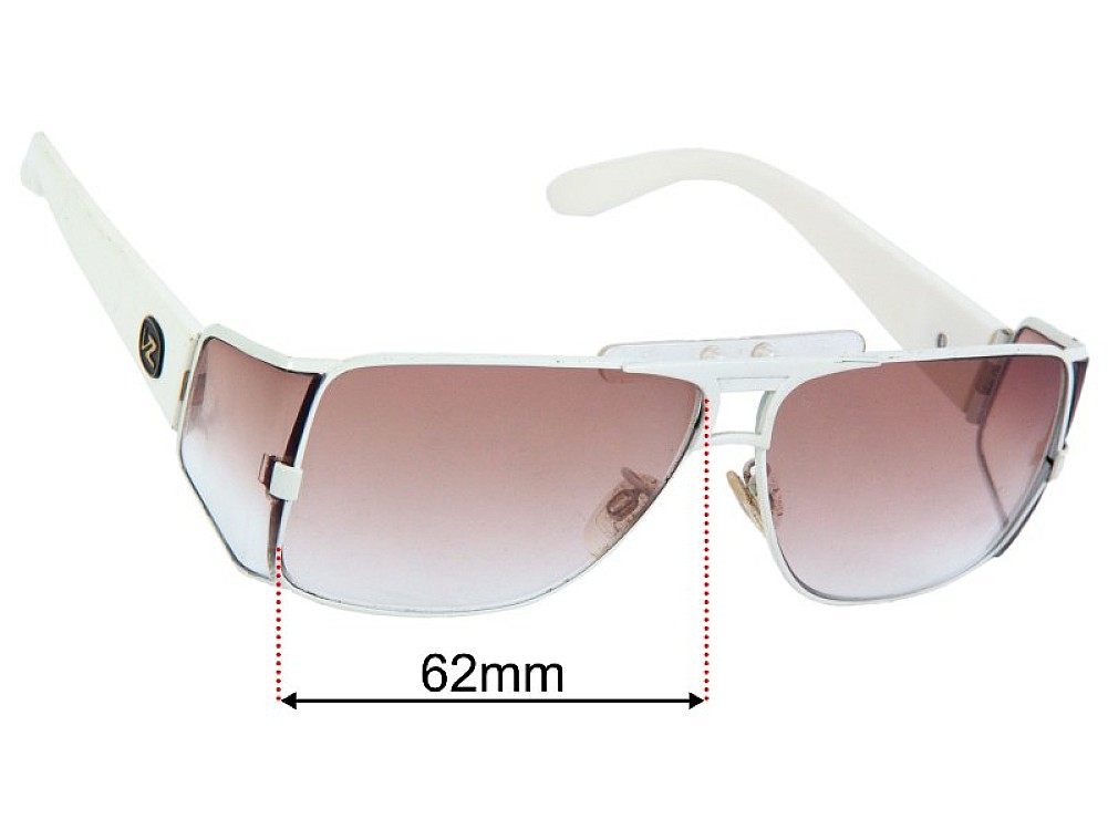 Sunglass Fix Lentes de Repuesto para Von Zipper Brooklyn - 62mm Wide - Side View Sunglass Fix Lentes de Repuesto para Von Zipper Brooklyn - 62mm Wide - Side View