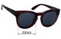 Sunglass Fix Replacement Lenses for Witchery Lella - 53mm Wide 