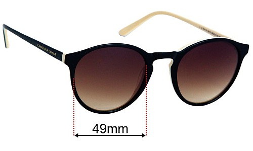 Carolina Lemke CL7644 Replacement Lenses 49mm wide 