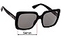 Sunglass Fix Replacement Lenses for Gucci GG0418S - 54mm Wide 