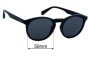 Sunglass Fix Replacement Lenses for Hawkers Bel Air - 50mm Wide 