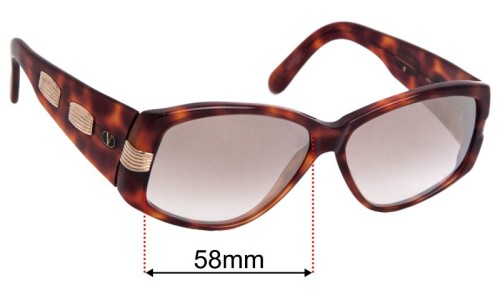 Valentino V603 Replacement Lenses 58mm wide 