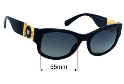 Versace MOD 4372 Replacement Lenses 55mm wide 