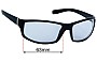 Sunglass Fix Replacement Lenses for Veza MMS-613743 - 63mm Wide 