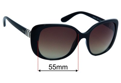 Vogue VO5155-S Replacement Lenses 55mm wide 