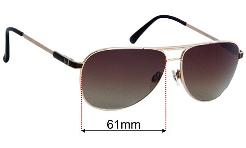 Dunhill D1024 Replacement Lenses 61mm wide 