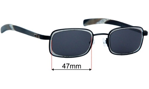 Gucci GG1615/S Replacement Lenses 47mm wide 