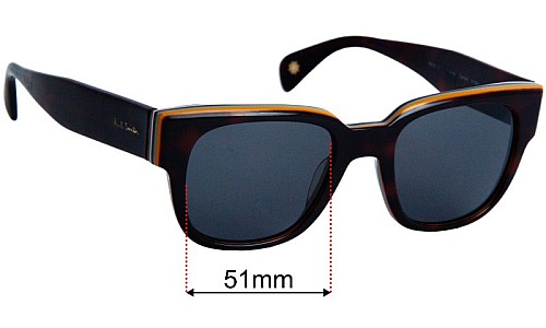 Paul Smith Eamont PM8246 Replacement Lenses 51mm wide 