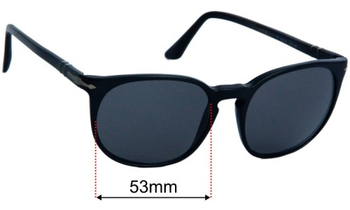 Persol 3007-S Replacement Lenses 53mm wide 