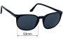 Sunglass Fix Replacement Lenses for Persol 3007-S - 53mm Wide 