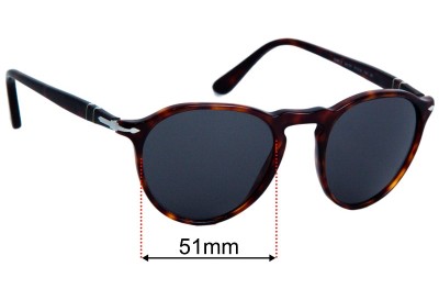 Persol 3286-S Replacement Lenses 51mm wide 