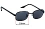Sunglass Fix Replacement Lenses for Ray Ban RB3690 - 51mm Wide 
