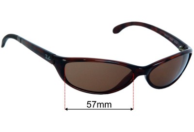 Ray Ban RB4014 Raider Replacement Lenses 57mm wide 