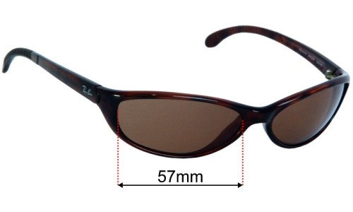 Ray Ban RB4014 Raider Replacement Lenses 57mm wide 