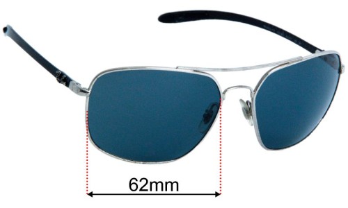 Ray Ban RB8322-CH Chromance  Replacement Lenses 62mm wide 