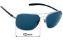 Sunglass Fix Replacement Lenses for Ray Ban RB8322-CH Chromance  - 62mm Wide 