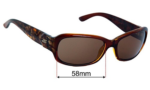 Sunglass Fix Replacement Lenses Serengeti Cathryn - 58mm Wide 