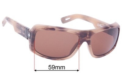 Spy Optic Le Baron Replacement Lenses 59mm wide 