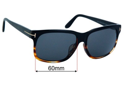 Tom Ford Barbara TF376-F Replacement Lenses 60mm wide 