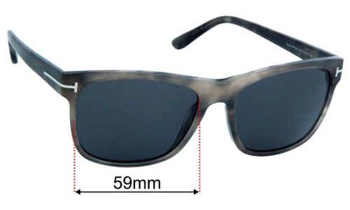 Tom Ford Giulio TF698 Replacement Lenses 59mm wide 