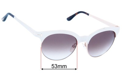 Tom Ford TF438 Replacement Lenses 53mm wide 
