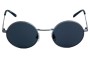 Arnette Drophead Sunglasses Replacement Lenses 49mm Wide Front View 
