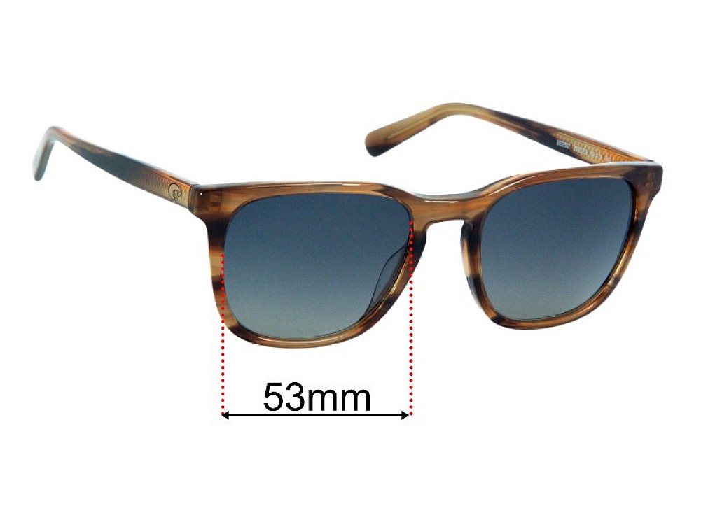 Sunglass Fix Lentes de Repuesto para Costa Del Mar Sullivan - 53mm Wide Sunglass Fix Lentes de Repuesto para Costa Del Mar Sullivan - 53mm Wide