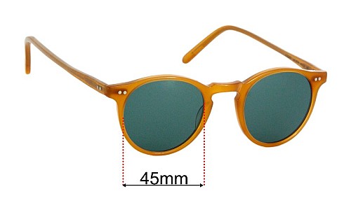 Replacement Sunglasses Lenses for David Marc Adamo 45mm Wide 
