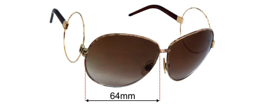 Sunglass Fix Replacement Lenses for Dolce & Gabbana DG2004B - 64mm Wide