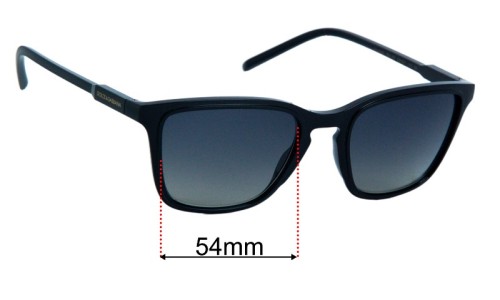 Dolce & Gabbana DG6145 Replacement Lenses 54mm wide 