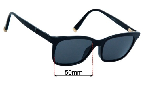 MaxMara MM 1274 Replacement Lenses 50mm wide 