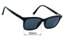 Sunglass Fix Ersatzgläser für MaxMara MM 1274 - 50mm Wide 