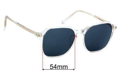  Sunglass Fix Replacement Lenses for Owndays Owndays NC3017J - 54mm Wide 