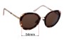 Sunglass Fix Lentes de Repuesto para Prada SPR54Y - 54mm Wide 