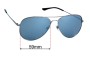 Sunglass Fix Lentes de Repuesto para Sunglass Hut HU 1001 - 59mm Wide 