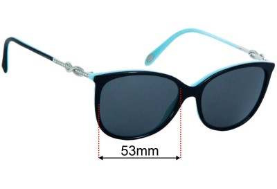 Tiffany & Co TF 2143-B Replacement Lenses 53mm wide 