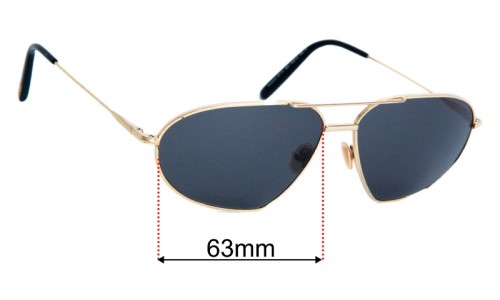 Tom Ford Bradford TF771 Replacement Lenses 63mm wide 