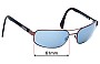 Sunglass Fix Lentes de Repuesto para Bill Bass Bondi - 61mm Wide 