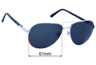 Cartier CT0096S Replacement Lenses 61mm wide 