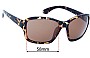 Sunglass Fix Verres de Remplacement pour Carve Shoreline - 58mm Wide 